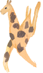 Cave Painted Giraffe